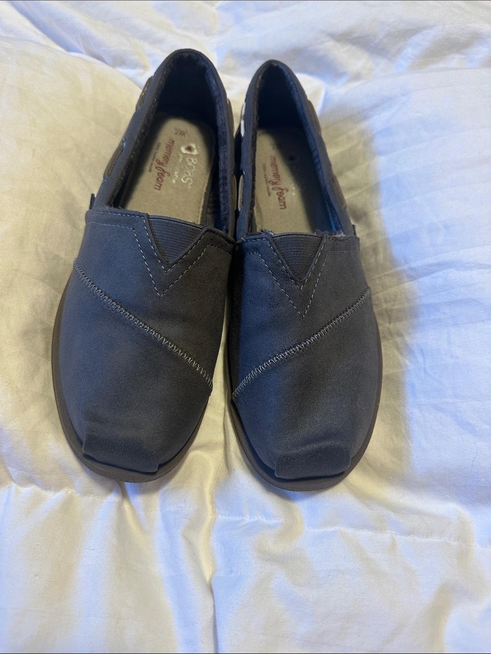 BOBS from Skechers Navy Slip-On Flats